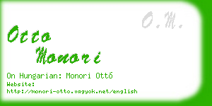 otto monori business card